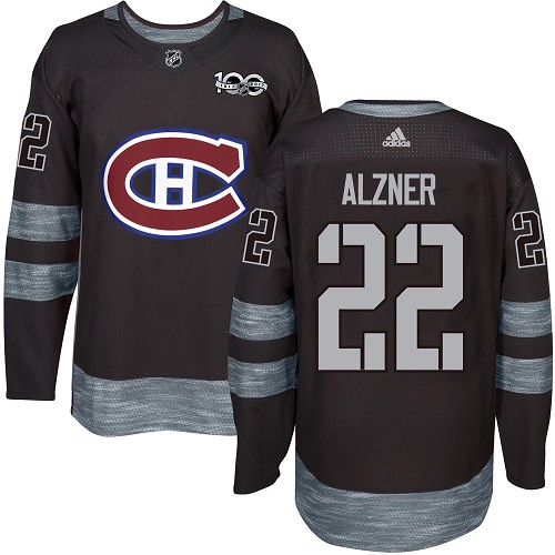 Adidas Canadiens #22 Karl Alzner Black 1917-100th Anniversary Stitched NHL Jersey